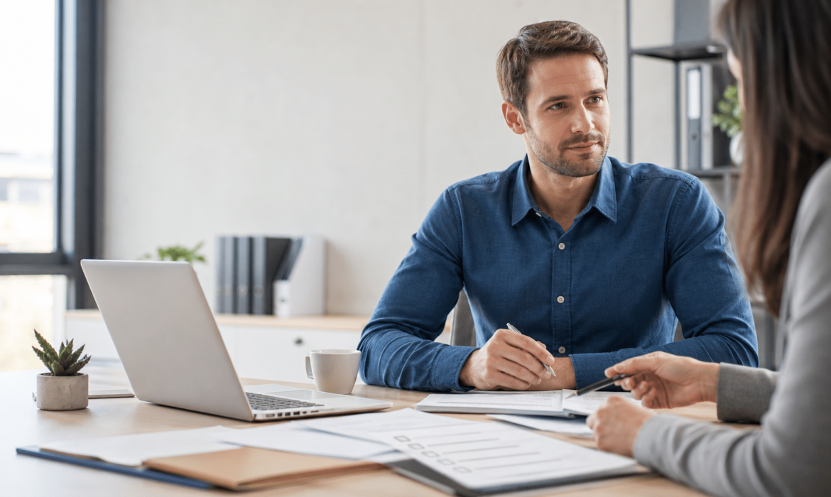 Entrepreneur comparant ses options pour réaliser ses formalités d’entreprise en ligne