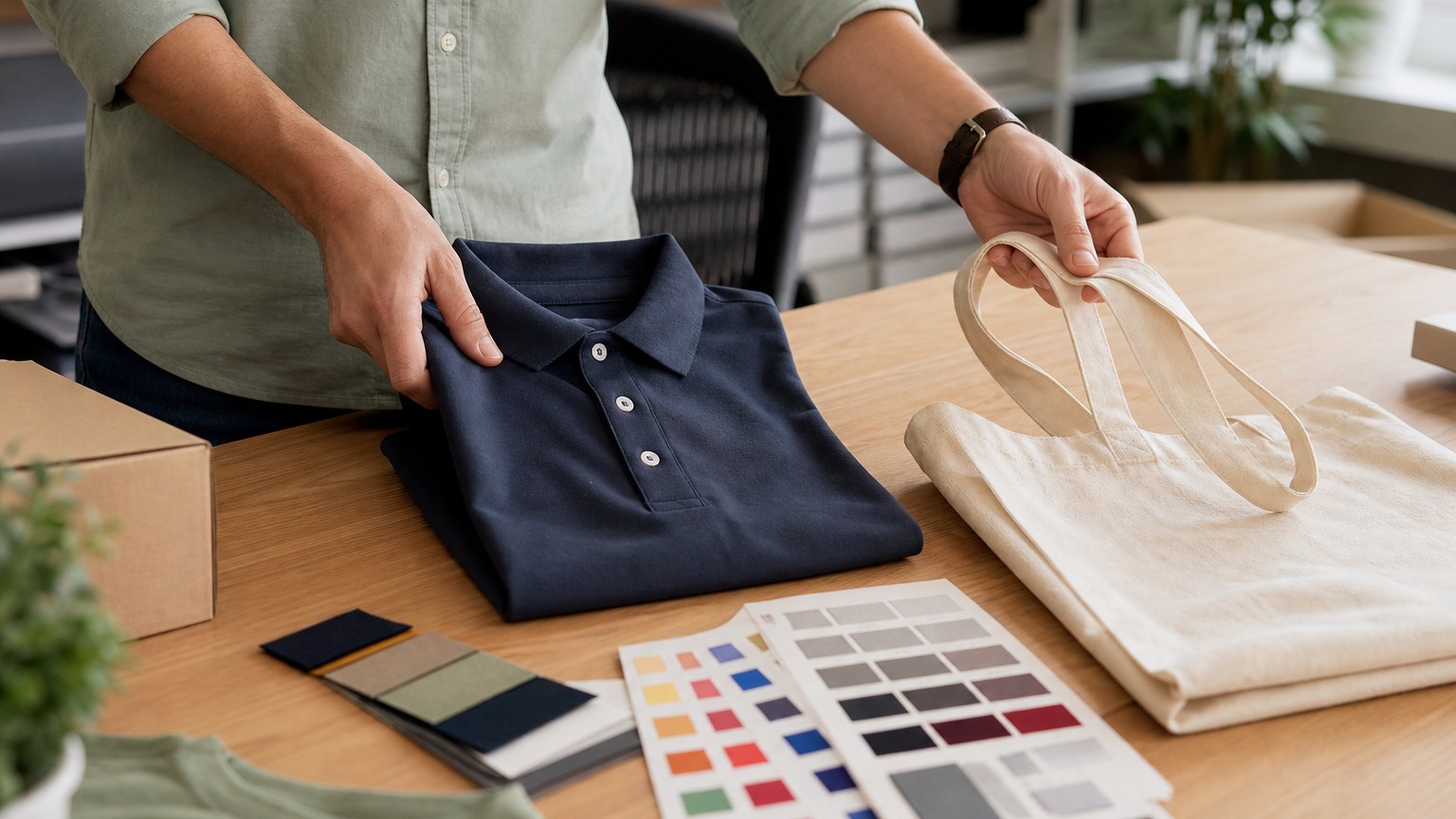 Sélection de textile personnalisé pour petite entreprise